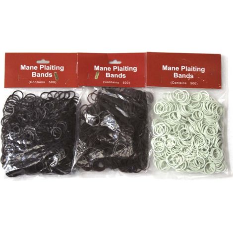 Marron - Elastiques pour crinière 500pcs pack