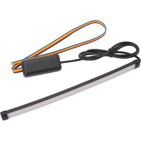 Barre lumineuse de feu stop 12V 20cm/7.9in, clignotants ambre et rouge, feux de freinage et virage pour auto, moto, véhicule électrique (1/5)