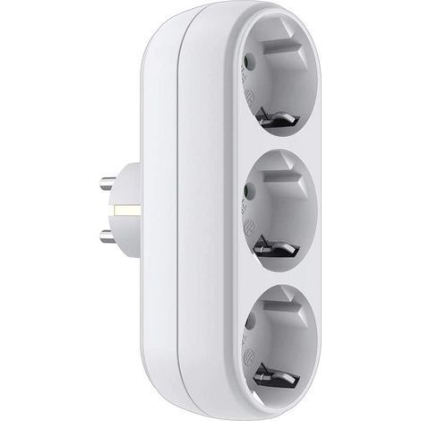 Barre d'alimentation en surface Prise de sans fil 3500W barre d'alimentation en surface blanche Barre d'alimentation triple intelligente (1/5)