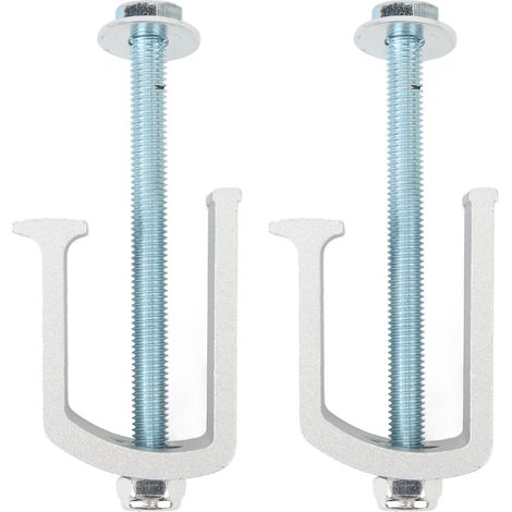 Morsetto per cassetta degli attrezzi del camion, 2 set di cinghie di fissaggio in alluminio resistenti e antiruggine per argento (1/5)