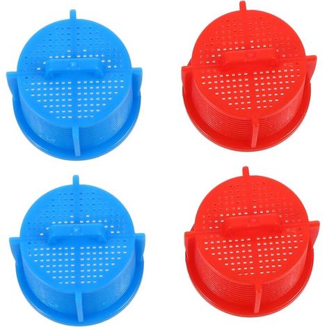 Paquet de 4 filtres de machine à laver, filtre de valve d'entrée d'eau de blanchisserie, purificateur d'eau, filtre à eau domestique, valve d'entrée d'eau en plastique, filtre de crépine (1/5)