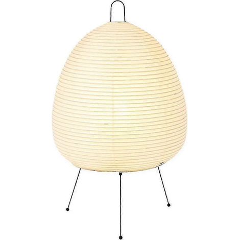 Lanterne En Papier De Riz - Lampe À Led Sur Pied - Pour Salon Chambre Bureau Hôtel - 47 X 28 Cm - Prise Eu - 220 V (1/5)