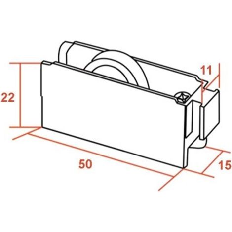 Rodamiento Ventana Negro N01 5uds, GIBALTO