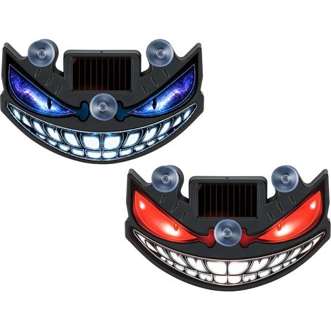 Solar Demon Eye LED Car Window Light,Dynamic Windshield Ambient (1/5)