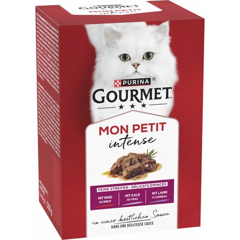 Gourmet Mon Petit mit Rind Kalb und Lamm 6x 50g Gourmet Mon Petit Nassfutter Katze (1/3)