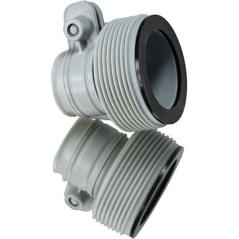 Lot de 2 adaptateurs B pour pompe à filtre – Compatibilité Bestway 58236 et Intex 10722 – Diamètre tuyaux 32 à 38 mm (1/5)