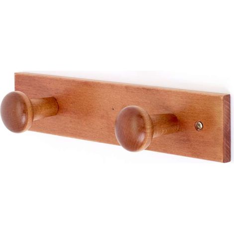 Portabito 2 Posti In Legno Noce