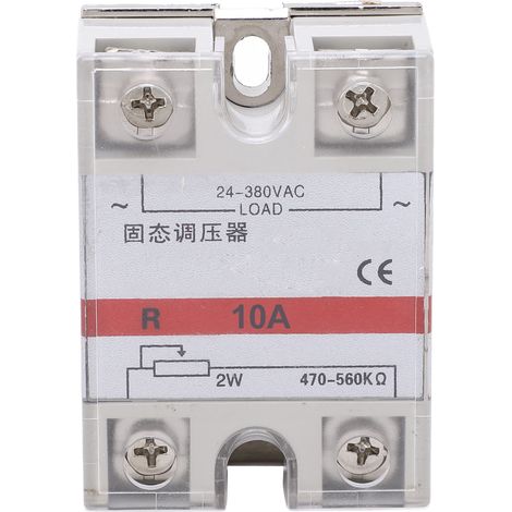 Relais statique SSR 10A 24-380V AC, régulateur de tension pour commande de machines (1/5)
