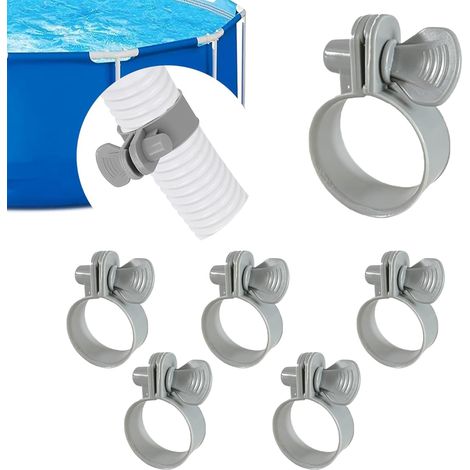 6 Pièces Collier Serrage Plastique Piscine Collier Tuyau Piscine (1/5)