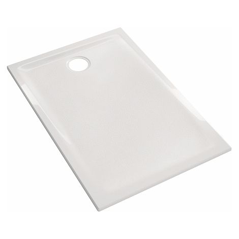 Geberit – Receveur de douche à encastrer extra plat en céramique – Rectangulaire – Diamètre de bonde 90mm – Antidérapant