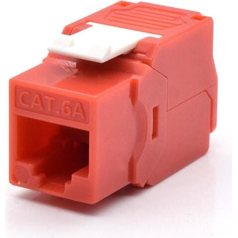 WP Keystone Cat. 6a UTP RJ45/Hembra  Rojo (1/3)