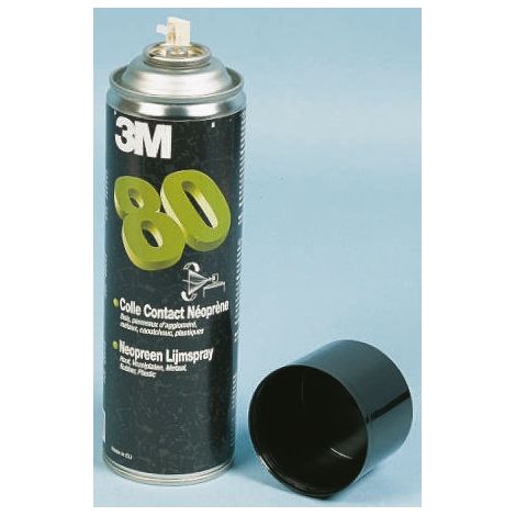 3M COLLE AÉROSOL 80 NÉOPRÈNE, JAUNE, 500 ML 7000116787