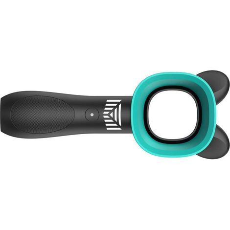 Mini ventilateur portatif sans pales, 3 vitesses réglables, forme cartoon sûre, noir, électrique compact pour voyage (1/5)