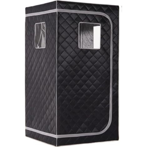 Kit de sauna portatif Sauna à vapeur domestique, machine bénéfique for la peau 4,0 L, bain amincissant, spa, santé, joint simple, cadre en acier, tente de sauna Tente de sauna personnelle pour spa à d (1/5)