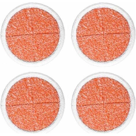 y Paquet de 4 tampons de rechange pour vadrouille à récurer robustes pour vadrouille électrique pour sols durs Bissell2039A 2124 (1/4)