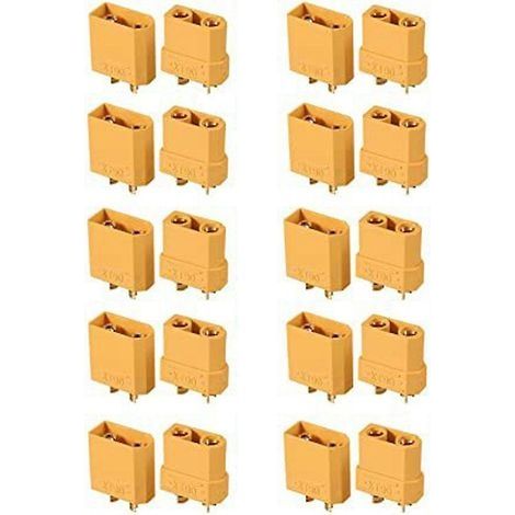 10 paires de connecteurs de batterie Xt90 Xt90h ensemble fiche banane pour batterie Lipo
