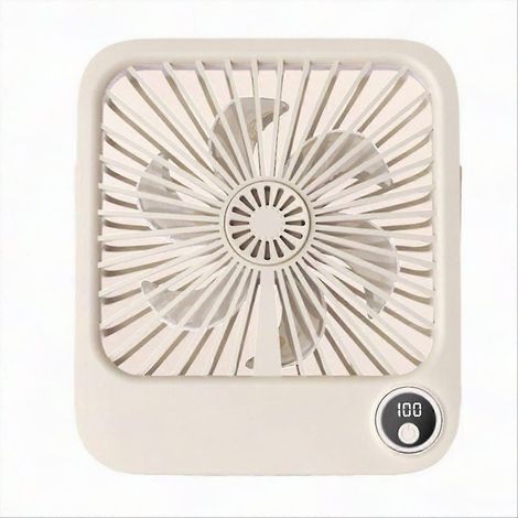 Mini ventilateur portable ultra-silencieux, ventilation puissante, pliable et facile à utiliser au bureau, à la plage, en voyage et en vacances. Idéal pour le bureau, la plage, les voyages et les vaca (1/5)