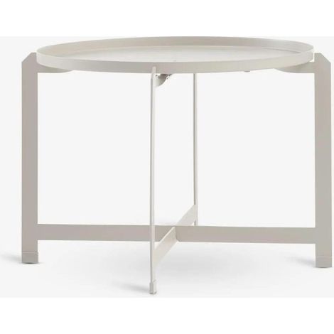ORION91oficial® - Mesa Acero Hawái  Mesa Auxiliar  Ø50 x Alto 40 cm  Color Arena - spaziORION91 - Unidad (1/5)