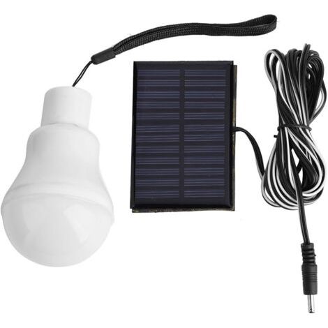 Tragbare 12-LED-Solarlampe mit Solarpanel, ideal für Außenbeleuchtung, Wandern, Camping, Angeln und Keller.