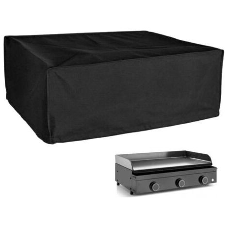 Housse, bâche de protection pour plancha, imperméable, anti UV 60 x 50 x 25 cm Noir (1/5)