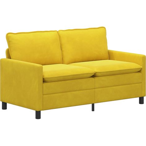 Sofá Amarillo 156 x 81 x 87,5 cm Terciopelo vidaXL (1/5)