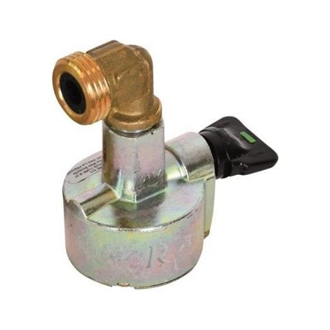 Ribimex – Adaptateur pour bouteille de gaz CUBE – Raccord gaz fileté diamètre 21,7mm – Usage exclusif avec bouteille Cube – Clip direct type 513