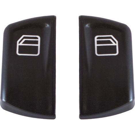 Cubiertas para los botones del interruptor de las ventanillas del panel izquierdo de Mercedes Vito II / Viano (W639) 03-15 (juego de 2 piezas) (1/2)