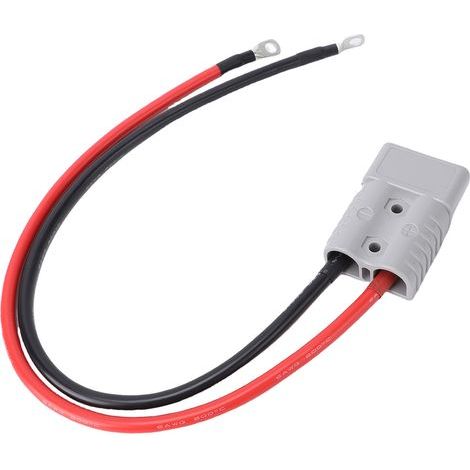 Support 175 A pour connecteur Anderson avec câble 6 AWG, joint torique, connecteur rapide de batterie, prise pour chariot élévateur, câble d'alimentation pour remorque, faisceau d'alimentation pour st (1/5)