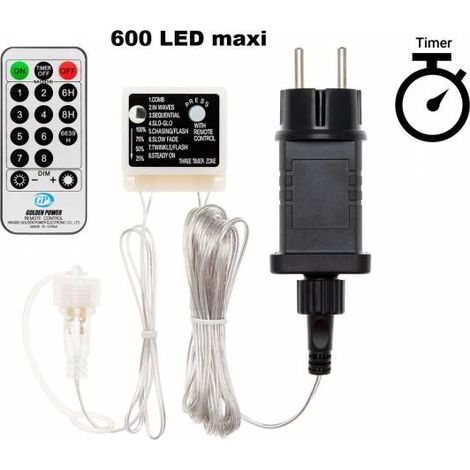 Alimentation avec télécommande Max 600 led pour gamme SMART Connect 31V 8 jeux de lumières Minuteur IP44 Lotti (1/5)