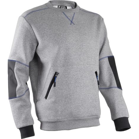 Pull Sweat de travail HATO - Gris chiné - COVERGUARD HATO  2XL (1/2)