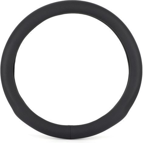 Housse de volant universelle 15 pouces en cuir synthétique pour voiture, accessoire intérieur auto (1/5)