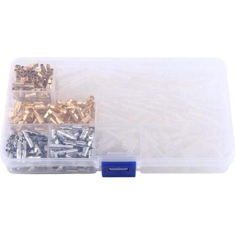 100 paires de bornes électriques de 3,9 mm, bornes de fil avec manchon isolant, bornes à sertir pour garages électriciens automobiles ateliers de mécanicien (1/5)