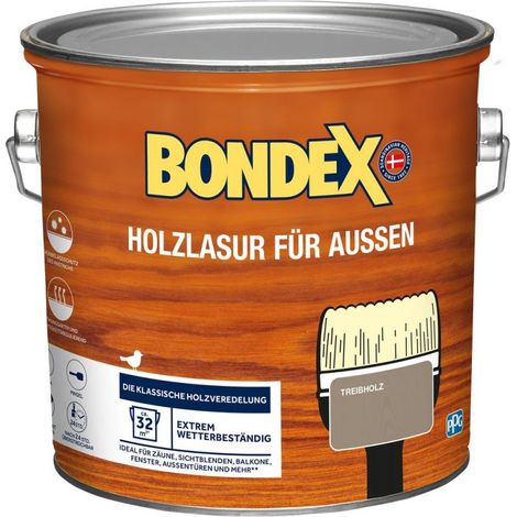 Bondex Holzlasur 2,5 L treibholz Holzschutzlasur (1/4)