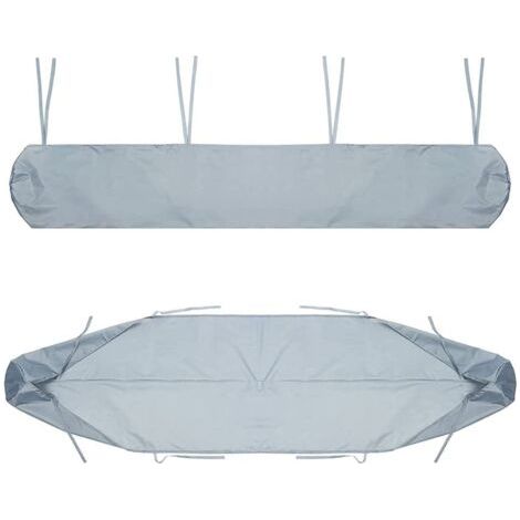 Auvent DeTerrasse, De Terrasse De Rangement Housse Auvent, Protection La Neige Anti-poussiere en Imperméable(2m,Silver)