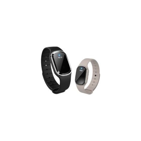 Set di 2 braccialetti elettronici antizanzare a ultrasuoni con cavo USB, impermeabili, ideali per i viaggi, per bambini e adulti.