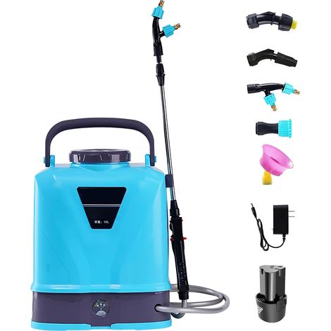 Pulvérisateur électrique automatique 10L pour jardin – Rechargeable portable – Atomiseur à dos – Arroseur à batterie pour plantes (1/3)