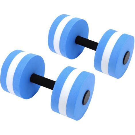 2 pièces EVA haltère flottant à l'eau exercice de Yoga haltère en mousse d'eau outil de Fitness pour hommes femmes enfants bleu (1/4)