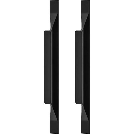 2x Poignées Européennes en Alliage D'aluminium Armoires de Cuisine Tire Poignées de Penderie Tirette Longueur Totale 200mm, Distance du Trou 128mm