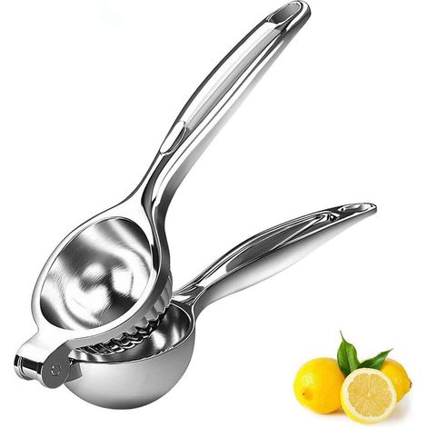 Spremiagrumi manuale, spremiagrumi per arance e limoni, ciotola spremiagrumi manuale in acciaio inossidabile, spremiagrumi in metallo robusto e di alta qualità (1/5)