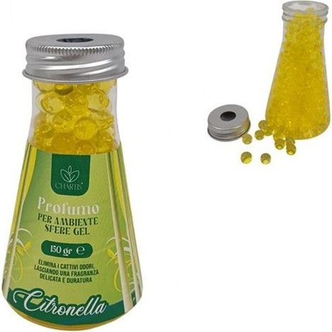 TrAdE Shop Traesio - Set 24pz Deodorante Profumo Per Ambiente In Sfere Gel Alla Citronella Da 150 Gr 698143a - (1/2)