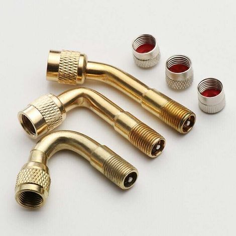 NOUVEAU Moto 45 90 135 Degrés Valve Coudée Adaptateur de Tube de Pneu Valve Adaptateur D'extension (1/5)