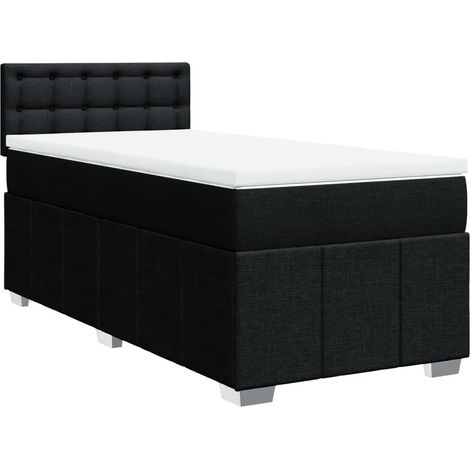 Maison Exclusive - Giroletto a Molle con Materasso Nero 80x200 cm inTessuto (1/5)