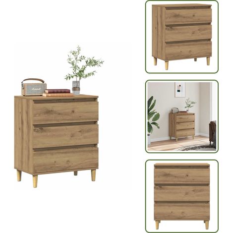 vidaXL Sideboard Artisan-Eiche 60x35x70 cm Holzwerkstoff (1/5)