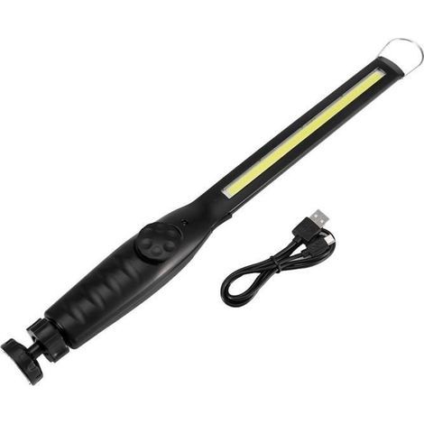 Atyhao Tragbare Taschenlampe, USB-wiederaufladbare LED-Taschenlampe, 600 lm hohe Helligkeit, tragbar mit Magnet (1/4)