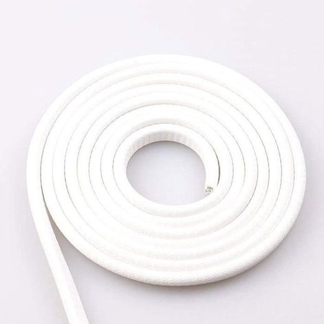 Bande de protection de portière de voiture de 10 mètres, sans colle, en caoutchouc blanc. (1/5)