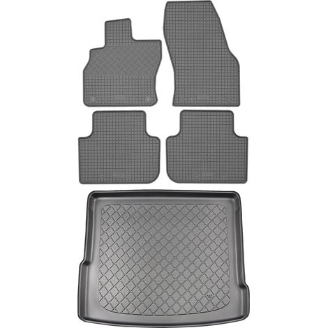 Set di tappetini in gomma per auto e tappetino per bagagliaio per Audi Q3 F3 SUV (5 porte) dal 08.2018 (1/5)