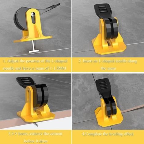 50 Pièces Système de Nivellement de Carrelage Systeme de Nivellement pour Carrelage Réutilisables Kit Nivellement Carrelage s (1/4)