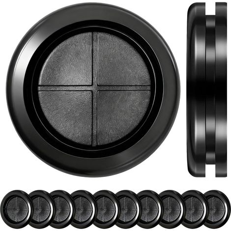 10 Pièces 60mm Passe Fil Caoutchouc, Étanches, Nior  Caoutchouc Oeillet Rond, Passe Câble Bouchons Oeillet pour Câble Protection (1/5)