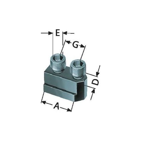 Röhm  dado scanalato  esteso con  vite, dimensione  mandrino 160/175  - 1305166