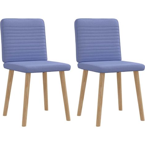 Esszimmerstühle 2 Stk. Jeansblau Stoff